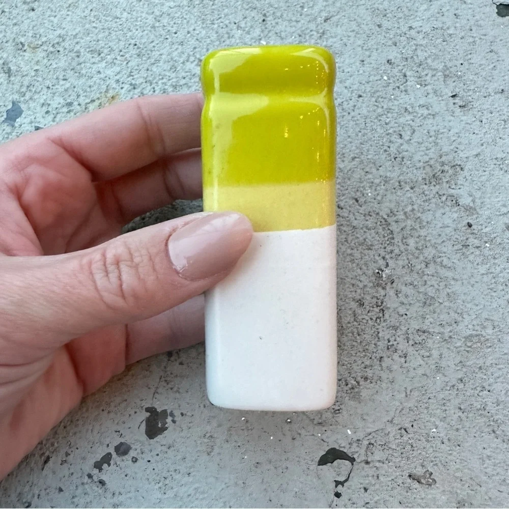 Green and White Ombré Pepper Shaker
